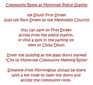 Christmas Meeting Location