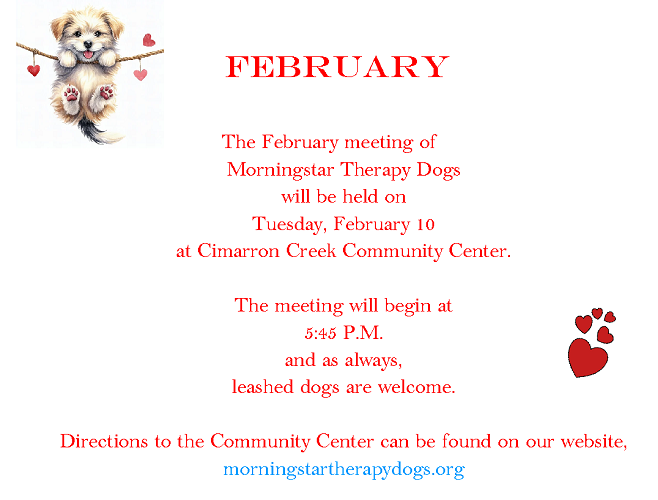 February 2026 Meeting Info