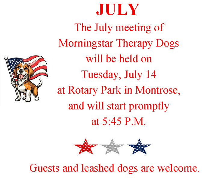 July 2026 Meeting Notice