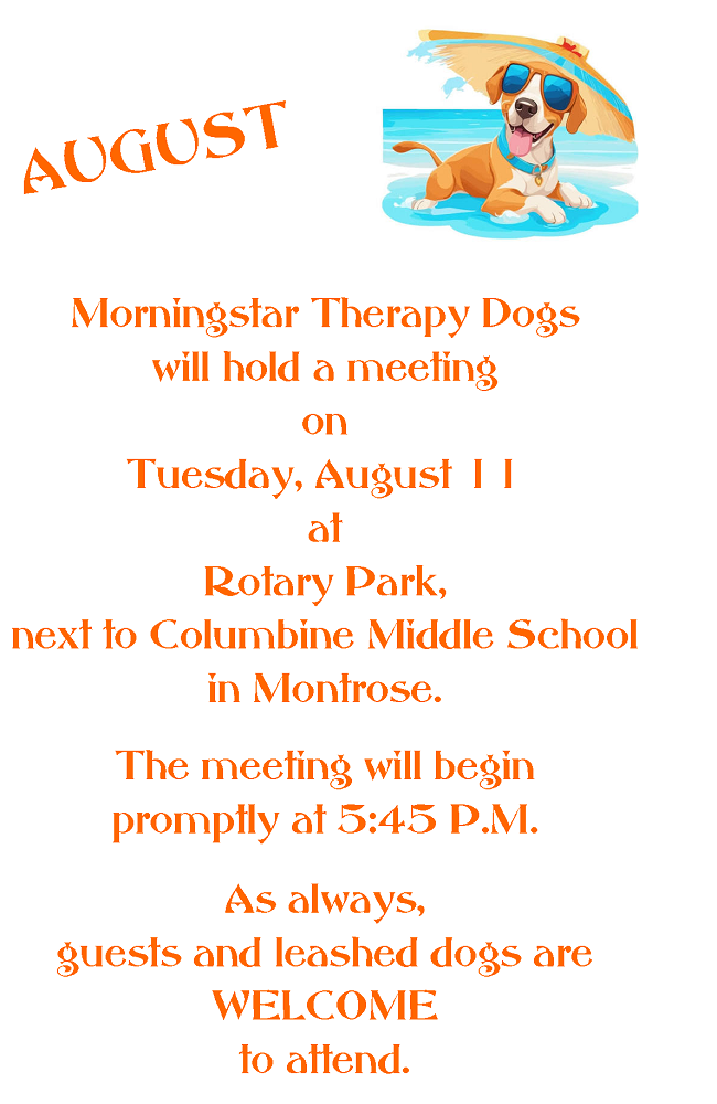 August 2026 Meeting Notice