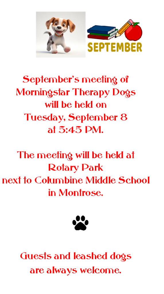 September 8, 2026 Meeting Announcement